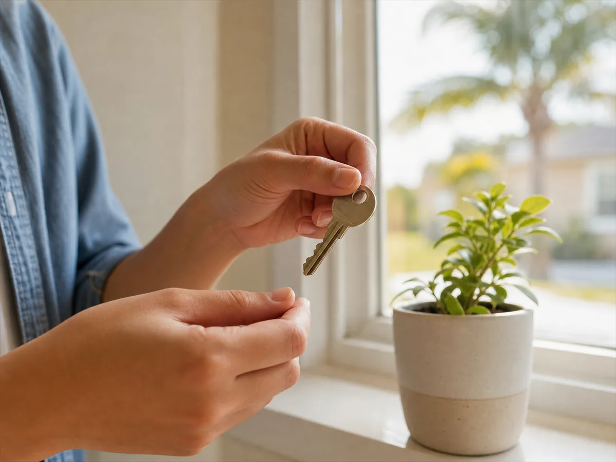 First-time buyers reviewing their options for a Florida home