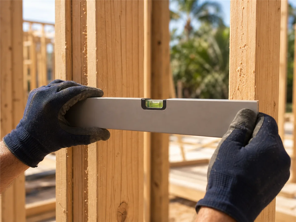New home construction framing